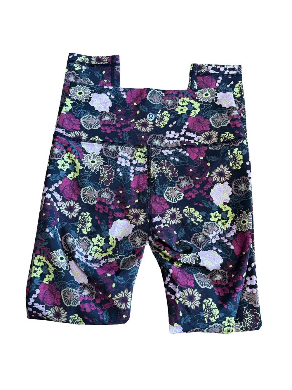 Lululemon Leggings SIZE 4 Wunder Under Fluorolace Multi Floral Flower 28”